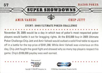 2006 Razor Poker #57 Amir Vahedi / Chip Jett Back
